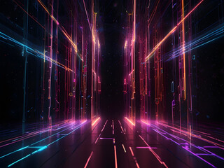 Electric data transmitting Digital background