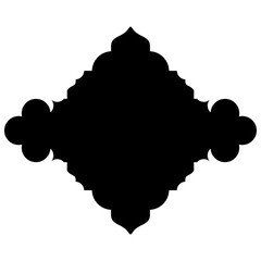 Islamic Label Emblem Shape Glyph Pictogram symbol visual illustration
