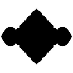 Islamic Label Emblem Shape Glyph Pictogram symbol visual illustration