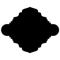 Islamic Label Emblem Shape Glyph Pictogram symbol visual illustration
