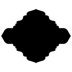 Islamic Label Emblem Shape Glyph Pictogram symbol visual illustration