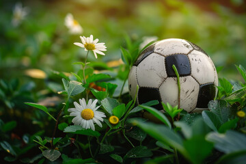 soccer ball flower