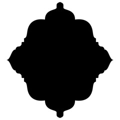 Islamic Label Emblem Shape Glyph Pictogram symbol visual illustration