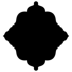 Islamic Label Emblem Shape Glyph Pictogram symbol visual illustration