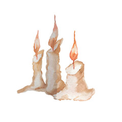 Witch hat watercolor hand drawn forest fairy tale mushrooms and leaves witchcraft magic on a white background separately cartoon
