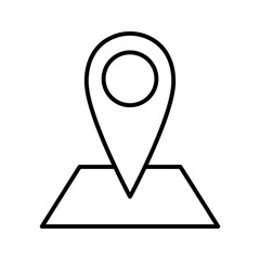 Location pin icon. Map pin place marker. Location icon.