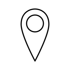 Location pin icon. GPS position sign.