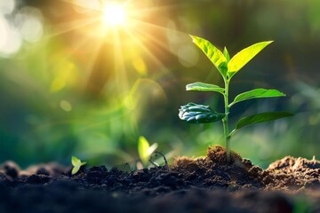 Endless Growth: A Seedling Rising