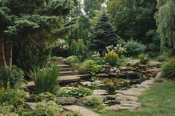 Serenity in Bloom: The Artistry of a Meticulously Landscaped Garden