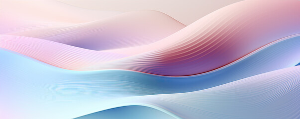 Soft pastel hues in undulating shapes create a serene and modern backdrop Ideal for design and digital art concepts.