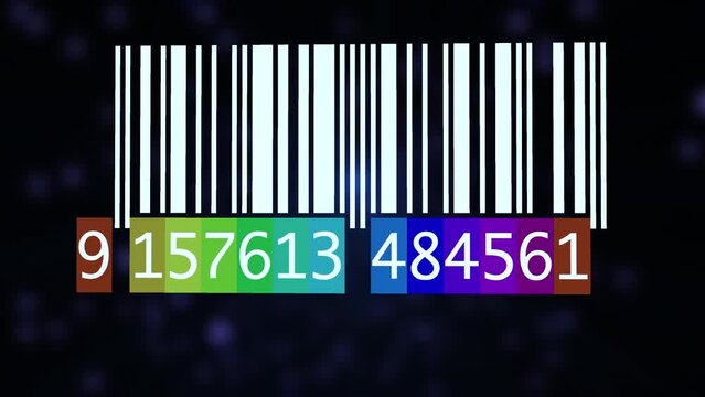 Digital Barcode Numbers Data Information Background