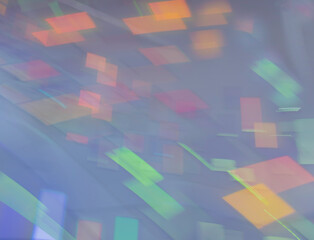 abstract of colourful planes of color, appear in motion, blurred