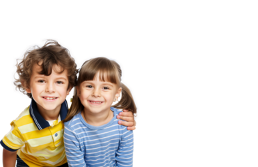 children with a smile