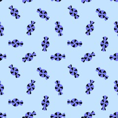 Cartoon Christmas mint candy seamless pattern for wrapping paper and fabrics and kids clothes print and new year