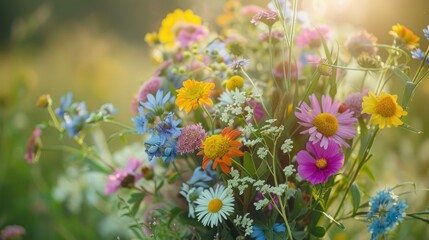 Bouquet of Wildflowers Freshly Picked this Spring