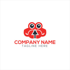 monkey vector logo design. logo template
