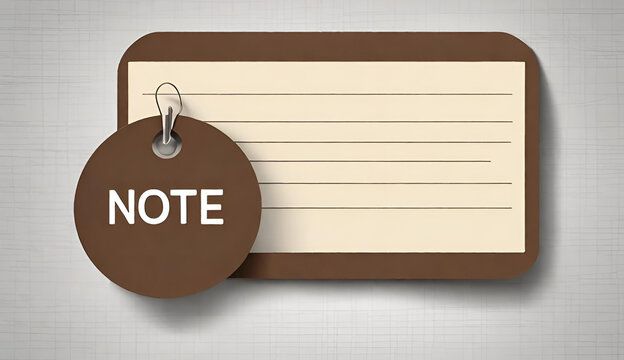 blank brown paper in vintage style with folded edges for notes, Paper sticky notes sticker design, Notebook icon design isolated on a white background block note with folded pages opened