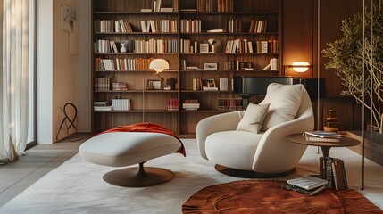 Against the backdrop of a cozy reading nook, the study product enhances the ambiance with its understated elegance and practical design, inviting users to immerse themselves in their work with ease