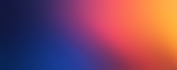 Dark blue and orange gradient abstract background banner with blur