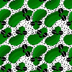 Cartoon summer vegetable seamless cucumber pattern for wrapping paper and fabrics and kids clothes print