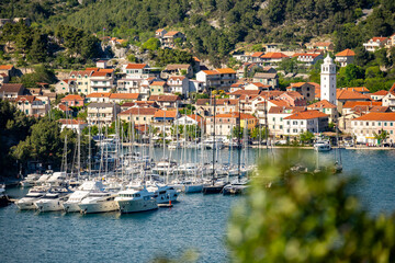  Beautiful coastal town of Skradin, entrance to the wonderful Krka national park, Croatia