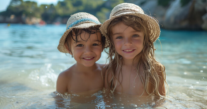 CHILDREN ON THE BEACH