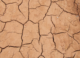 cracked dry ground in Spain, dry cracked earth