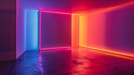 Each corner of the room is a canvas for neon artistry, transforming ordinary objects into vibrant focal points against a backdrop of deep shadows