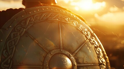 As the sun glints off the polished surface you are reminded of the unwavering strength and courage that the shield represents..
