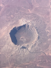 Meteor Crater as seen from an airplane © Kevin