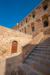 Mardin Deyrulzafaran Monastery stone building photographs taken from various angles