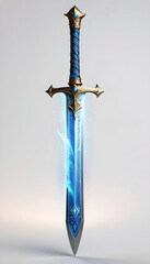 fantasy sword. comic style illustration, art.generative ai	