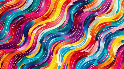 Obraz premium A vibrant swirl of colors dancing in abstract harmony