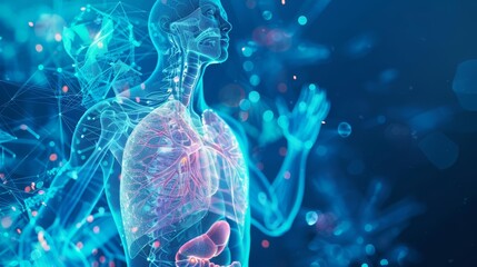 The anatomical study of the respiratory system has led to improvements in respiratory therapies and interventions for diseases like asthma and COPD, science concept