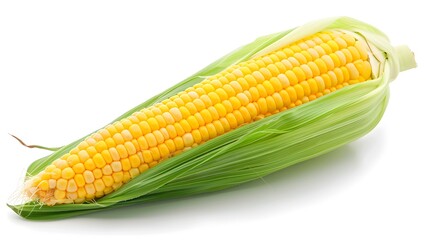 corn ear isolated on white background
