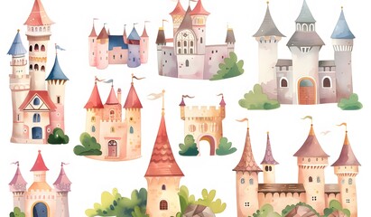 Whimsical Castle Designs for Scrapbooking