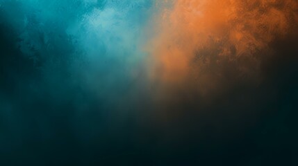 Blue and orange grunge background with space for text or image.