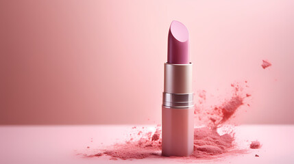 beautiful pink lipstick