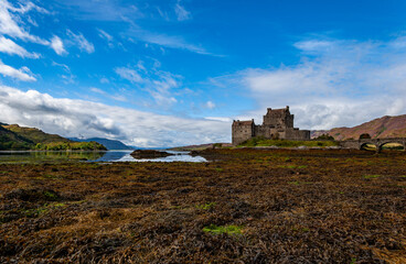 Spectacularly sited reconstructed Medieval castle. Sited on an island, connected by a causeway to the mainland at the head of Loch Duich.
