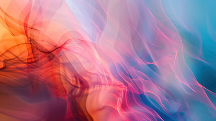 fluid abstract shapes with smooth blue and red gradients for dynamic background