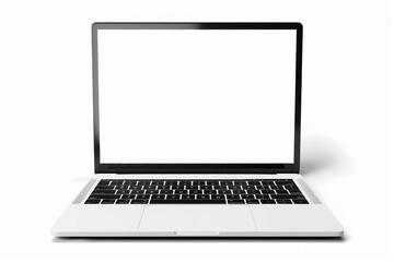 laptop template isolated on white mockup digital illustration