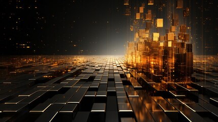 Obraz premium 建造物のデジタル空間イメージ,Generative AI AI画像