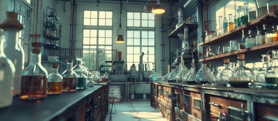 Chemists Workspace A D Rendered of a Scientific Haven