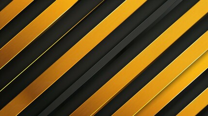 Golden Elegance: Abstract Composition of Gold and Black Stripes