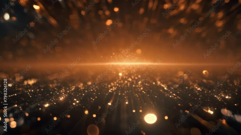 Poster Sparkling abstract moving background
