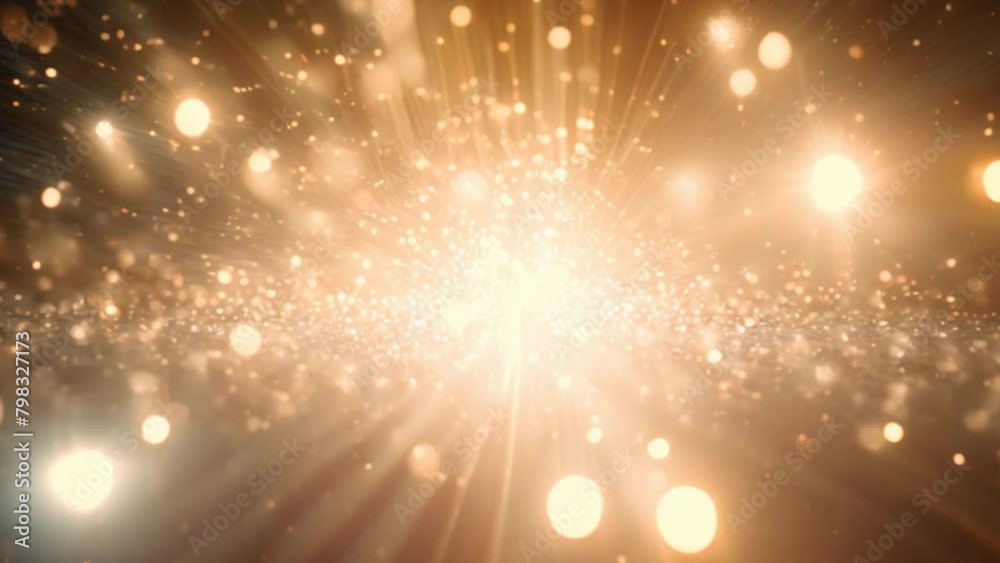 Poster Sparkling abstract moving background