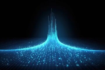 Pattern light art illuminated.