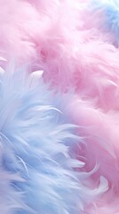 Feather backgrounds lightweight accessories.