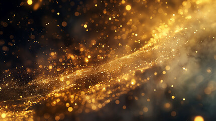 Naklejka premium Universo dourado