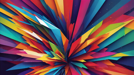 colorful abstract shape wpap background